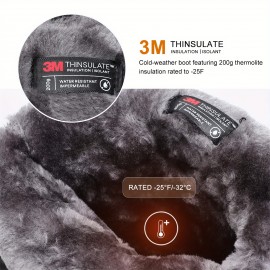 Men's Insulated Waterproof Outdoor Warm Snow Boots For Outdoor Activities, Men's Winter Boots