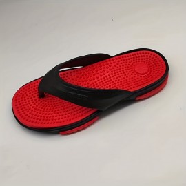 Men Acupressure Massage Reflexology Flip Flops Shock Absorption Lightweight Non Slip Thong Sandals For Indoor Outdoor Beach Summer