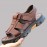 Men's Trendy Sandals With Adjustable Hook & Loop Fastener, Casual Outdoor Walking Shoes With Assorted Colors