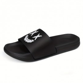 Men's Comfy Slides, Casual Non Slip Slippers, Open Toe Shoes For Indoor Outdoor Beach Shower