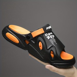 Men's Slide Sandals, Casual Non Slip Open Toe Shoes For Outdoor Beach, Spring And Summer