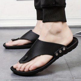 Unisex Trendy Simple Breathable Non-slip Slip On Sandals Casual Summer Beach Outdoors Slippers For Men Women
