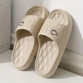 Men's Cloud Slides Pillow Sliders, Casual Non Slip Slippers, Open Toe Shoes With Embossed Whale For Indoor Outdoor Beach Shower, Spring And Summer