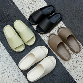 Men's EVA Cloud Slides, Casual Non Slip Slippers, Open Toe Shoes For Indoor Outdoor Beach Shower, Spring And Summer