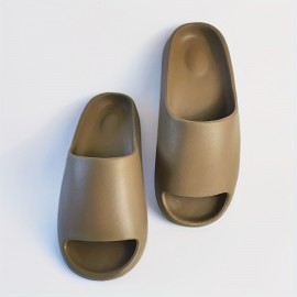 Men's EVA Cloud Slides, Casual Non Slip Slippers, Open Toe Shoes For Indoor Outdoor Beach Shower, Spring And Summer