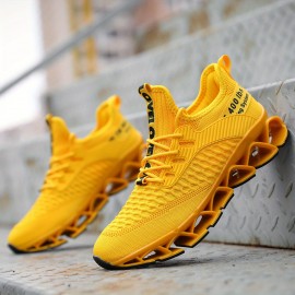 Men's Blade Sneakers Slip-on Sneakers With Shoelaces - Odor-resistant Athletic Shoes - Lightweight And Breathable