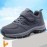 Men's Knit Breathable Casual Shoes With Hook And Loop Fastener, Comfy Soft Sole Sneakers For Outdoor Jogging, Spring And Summer