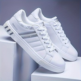 Men's Trendy Low-Top Lace-Up Skate Shoes, Wear-resistant Non-Slip Sneakers, Men's Footwear