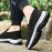 Plus Size Men's Trendy Woven Knit Breathable Slip On Loafer Shoes, Comfy Non Slip Durable Sneakers For Men's Outdoor Activities