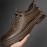 Men's Casual Faux Leather Shoes, Breathable Anti-skid Low-top Lace-up Shoes For Outdoor, Spring And Autumn