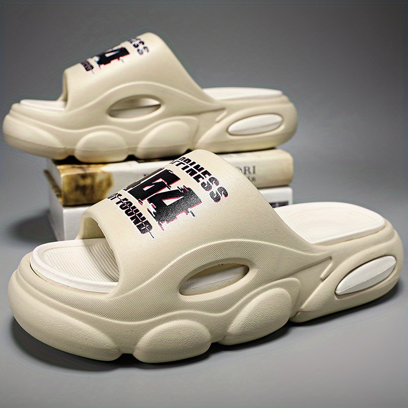 mens cloud slides pillow slippers comfortable lightweight open toe shoes for indoor outdoor shower bathroom spring and summer details 0