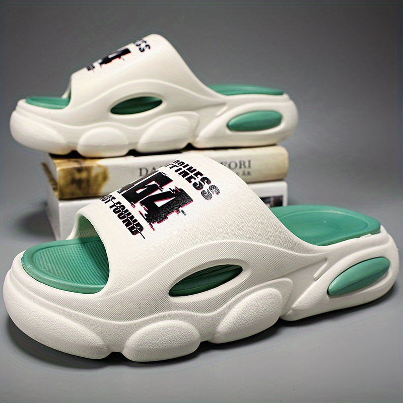 mens cloud slides pillow slippers comfortable lightweight open toe shoes for indoor outdoor shower bathroom spring and summer details 1