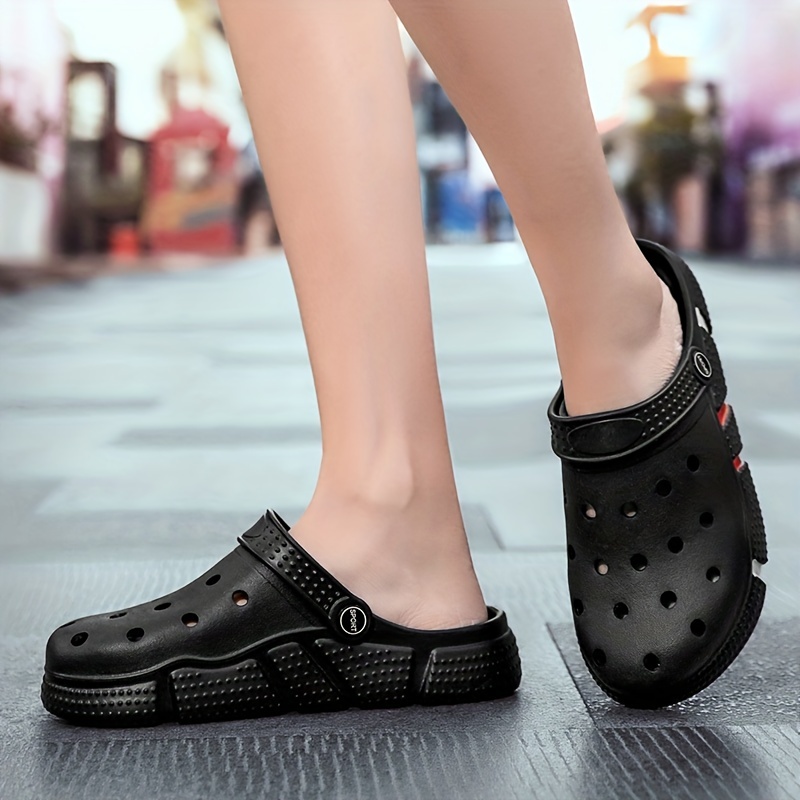 mens and womens clogs garden shoes comfortable lightweight hollow out sandals spring and summer details 9